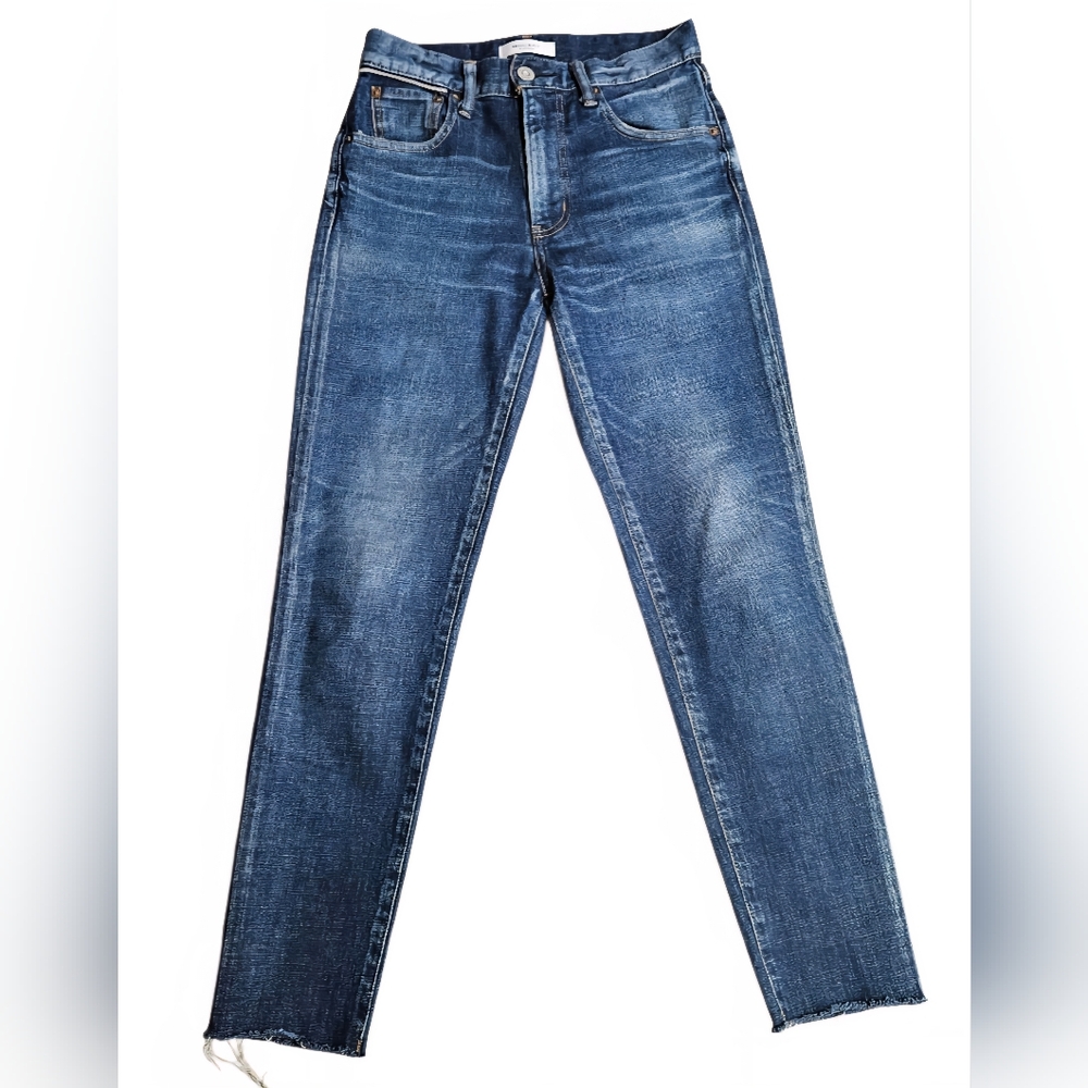 Moussy Classic Blue Women's Jeans with Ankle Fray Size 25